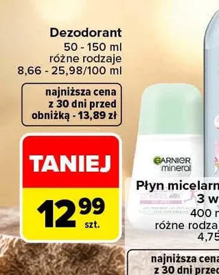Dezodorant Garnier promocja w Carrefour