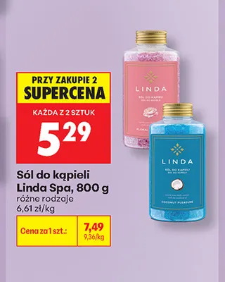 Sól do kąpieli Linda Spa promocja w Biedronka