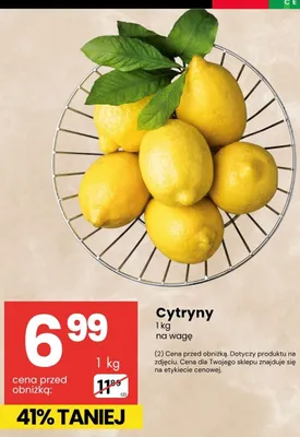 Cytryny promocja w Delikatesy Centrum