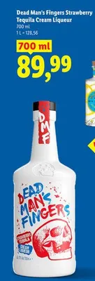 Likier Dead Man's Fingers Strawberry Tequila Cream Liqueur promocja w Lidl