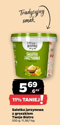 Sałatka jarzynowa z groszkiem Twoje Bistro promocja w Netto