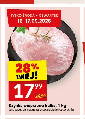 Szynka wieprzowa kulka promocja w Twój Market