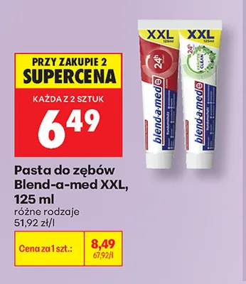 Pasta do zębów Blend-a-med XXL 24h promocja w Biedronka