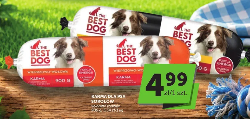 Karma dla psa wieprzowo-drobiowa The Best Dog Sokołów promocja w ABC