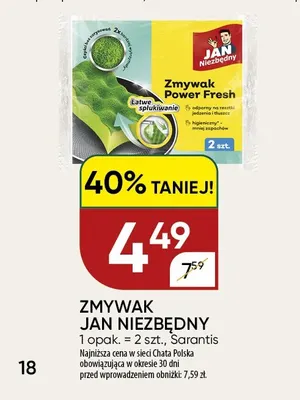 Zmywak Jan Niezbędny promocja w Chata Polska