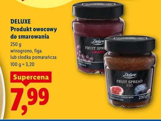 Produkt owocowy do smarowania winogrono, figa lub słodka pomarańcza promocja w Lidl