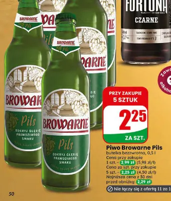 Piwo Browarne Pils promocja w Dino