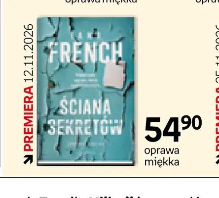 Książka Tana French Ściana sekretów promocja w Empik