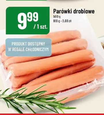 Parówki drobiowe promocja w POLOmarket