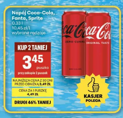 Napój gazowany Fanta promocja w Delikatesy Centrum