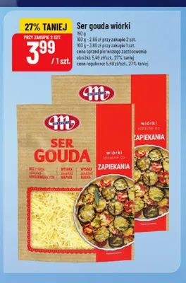 Ser gouda wiórki Mlekovita promocja w POLOmarket
