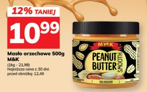 Masło orzechowe M & K promocja w Hitpol