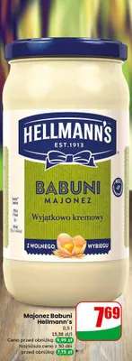 Majonez Babuni wyjątkowo kremowy promocja w Dino