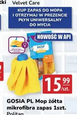 Mop żółta mikrofibra zapas Gosia promocja w API Market
