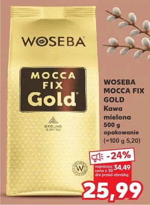 Kawa mielona Mocca Fix Gold promocja w Kaufland