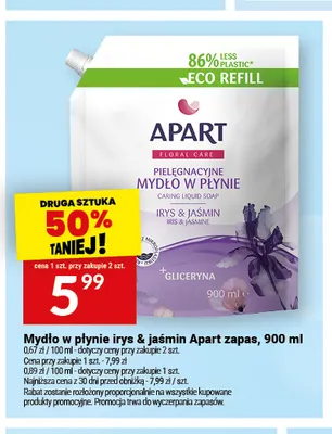 Mydło w płynie irys i jaśmin Apart zapas promocja w Twój Market