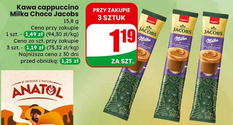 Kawa zbożowa karmelowa Anatol promocja w Dino