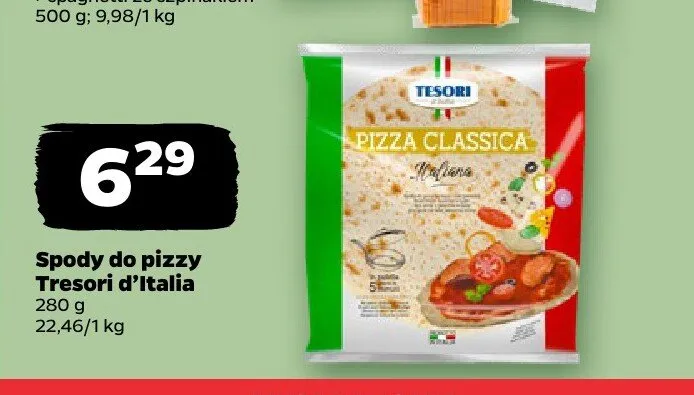 Spody do pizzy Tesori d'Italia promocja w Netto