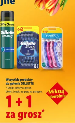 Wszystkie produkty do golenia promocja w Lidl
