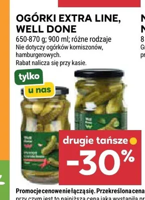 Ogórki Well Done promocja w Stokrotka