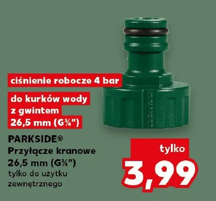 Przyłącze kranowe 26,5 mm PARKSIDE promocja w Kaufland