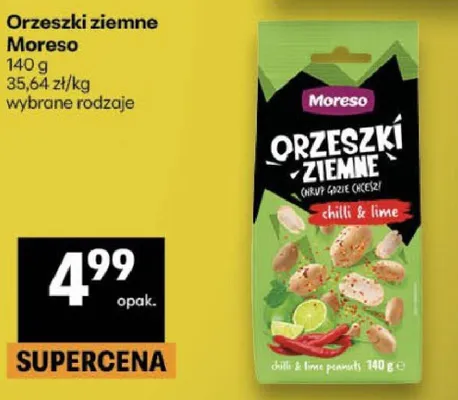 Orzeszki ziemne wybrane rodzaje promocja w Delikatesy Centrum