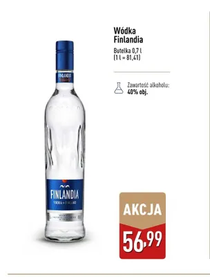 Wódka Finlandia promocja w Aldi