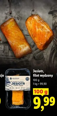 Jesiotr filet wędzony SEAMOR promocja w Lidl