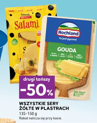 Sery żółte w plastrach promocja w Stokrotka