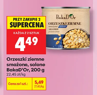 Orzeszki ziemne smażone solone BakaD'Or promocja w Biedronka
