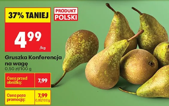 Gruszka Konferencja na wagę promocja w Biedronka