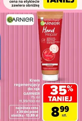 Krem regenerujący do rąk Garnier promocja w Carrefour Market