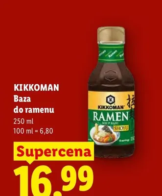 Baza do ramenu Kikkoman promocja w Lidl