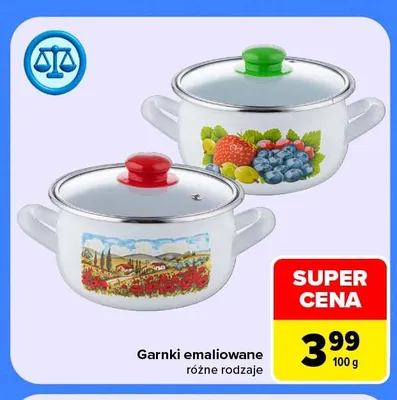 Garnki emaliowane promocja w Carrefour
