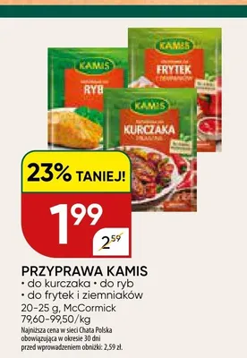 Przyprawa do frytek i ziemniaków Kamis promocja w Chata Polska