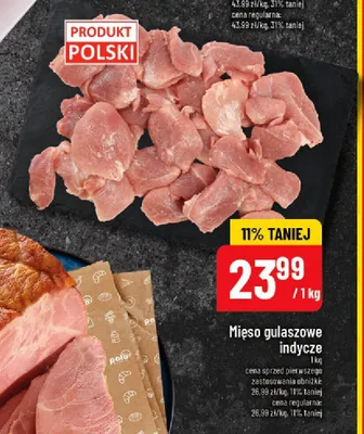Mięso gulaszowe indycze polskie promocja w POLOmarket