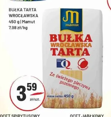 Bułka tarta wrocławska Mamut promocja w Sedal