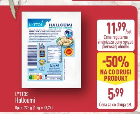 Ser Halloumi Lyttos promocja w Aldi