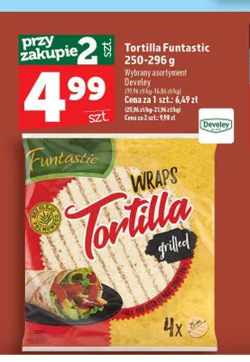 Tortilla Wraps grilled Funtastic promocja w TOPAZ