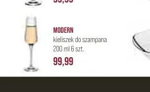 Kieliszek do szampana MODERN 200ml 6szt. promocja w Stokrotka