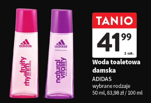 Woda toaletowa damska Adidas wybrane rodzaje promocja w Intermarche