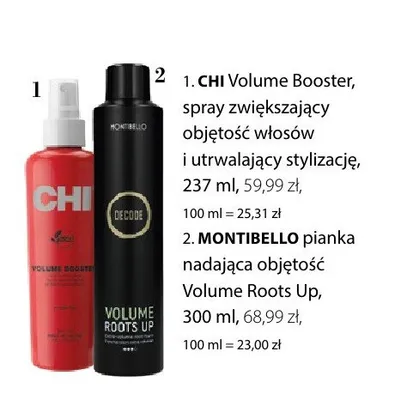 Spray zwiększający objętość włosów i utrwalający stylizację CHI Volume Booster promocja w Hebe