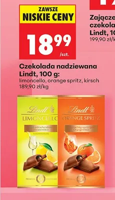 Czekolada nadziewana limoncello promocja w Biedronka