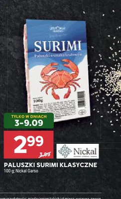 Paluszki surimi klasyczne Nickal Garso promocja w Stokrotka