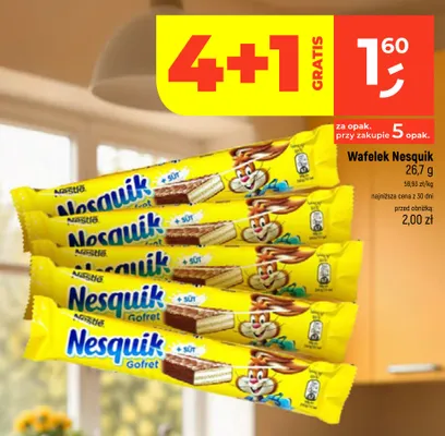 Wafelek Nesquik Gofret promocja w Dealz
