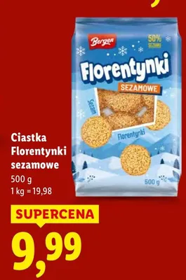 Ciastka sezamowe promocja w Lidl