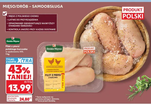 Filet z piersi polskiego kurczaka Stoisko Mięsne XXL promocja w Kaufland