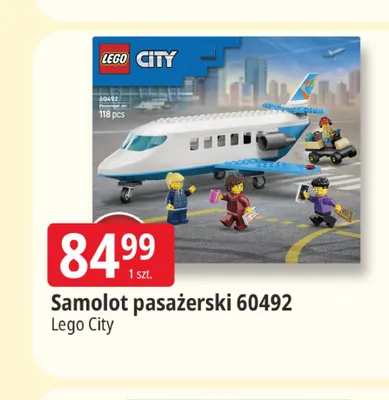 Klocki Lego City Samolot pasażerski 60492 promocja w Leclerc
