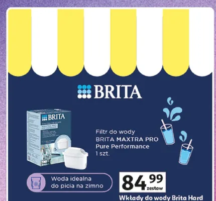 Wkłady do wody Brita Hard Water Performance zestaw promocja w Auchan