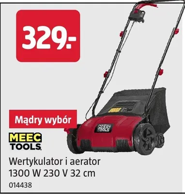 Wertykulator i aerator Meec Tools 1300W 230V 32cm 014438 promocja w Jula